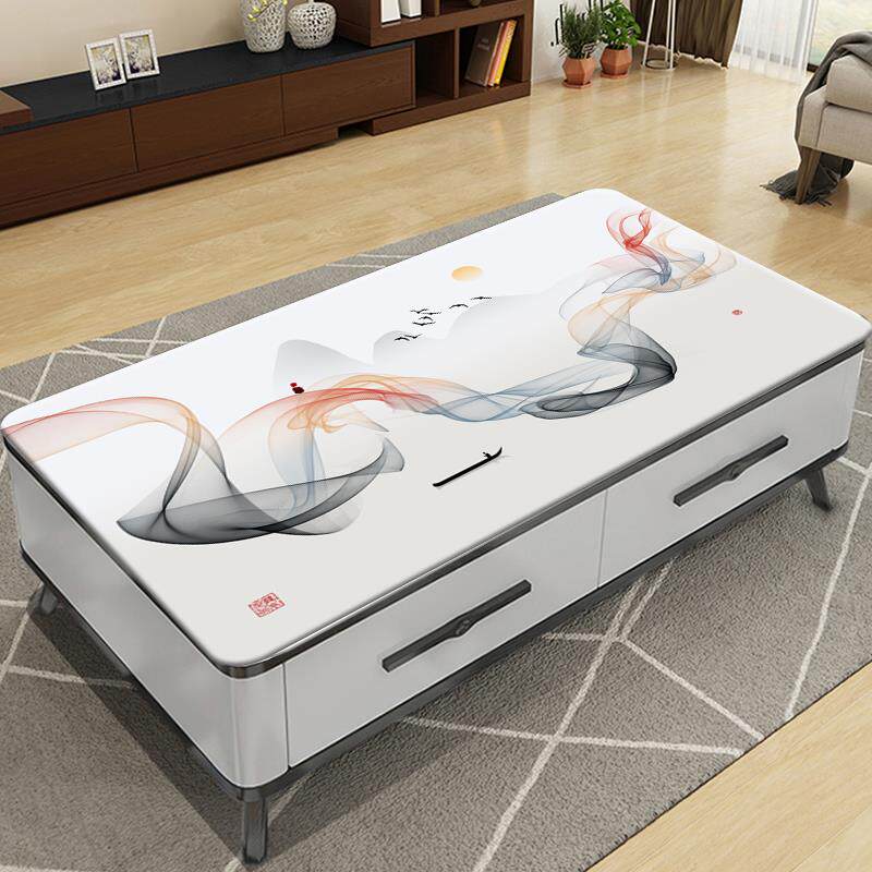 Coffee tablecloth simple modern rectangular PVC plastic waterproof oil-proof no-wash anti-hot household coffee table mat