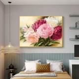 5D алмазная живопись, полная алмазов, цветок пиона, печать для гостиной, 2025, новый цветок, простой точечный кирпич, вышивка крестиком, маленькая ручная работа