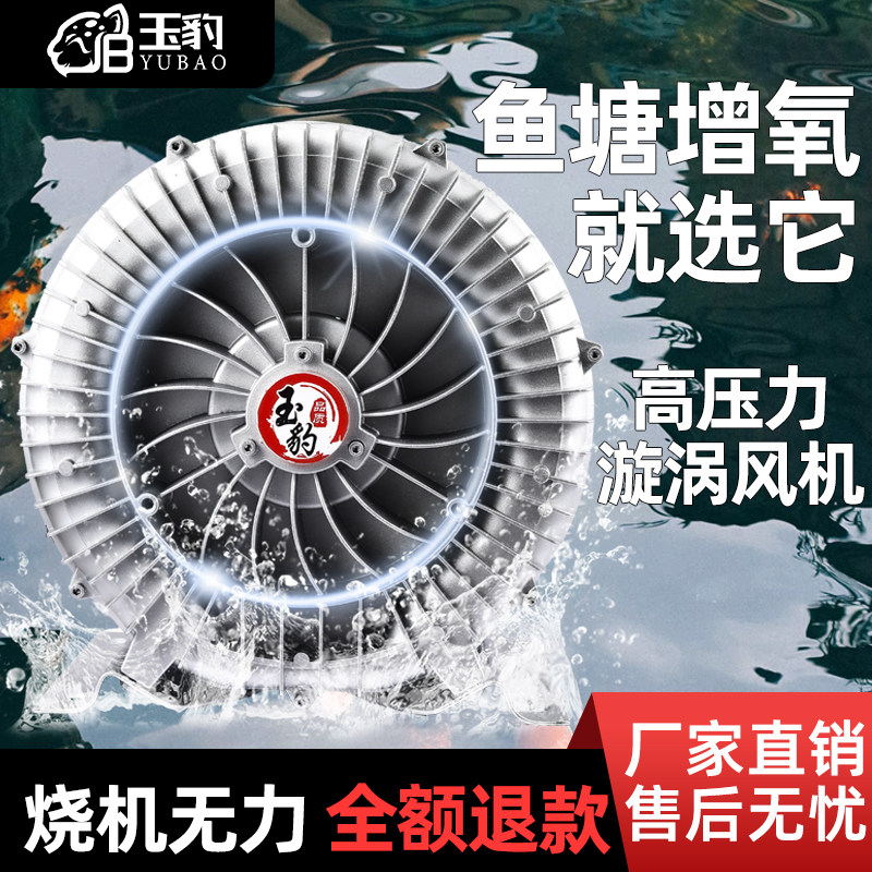 大功率高压漩涡风机强力工业鼓风机旋涡式气泵罗茨涡轮鱼塘增氧机