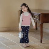 Детские осенние штаны-клёш, универсальные штаны для отдыха, детская одежда