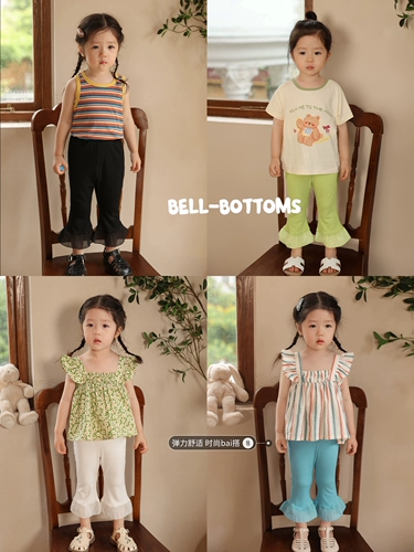 Детские штаны-клёш, тонкие штаны, леггинсы, коллекция 2023