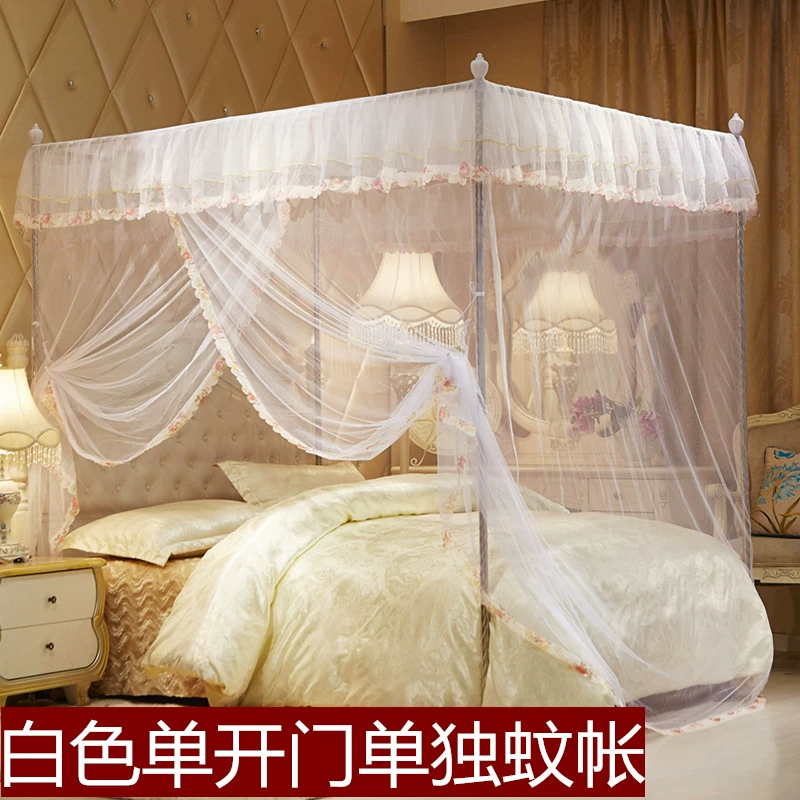 Cửa một cánh cũ kỹ cá nhân sợi lưới tài khoản không có khung tầng trên cùng vuông 1,21,51,8 m giường đôi màn vuông gấp gọn