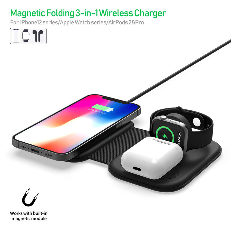 Apple mobile phone wireless charger iPhone special watch Apple iwatch iwatch6 generation 11 multi-function 12 fast charging and general Huawei Xiaomi 10 Samsung Airpods