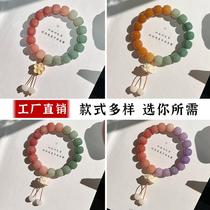 Natural bodhi root first order bracelet in the year of birth beads wrapped around the finger soft rosary bracelet design summer pendant moon factory