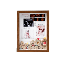 Baby souvenirs homemade lanugo umbilical cord baby hair photo frame deciduous tooth storage bottle navel collection box