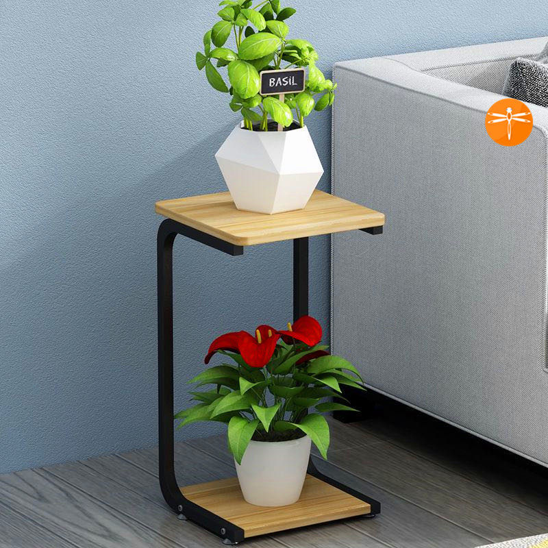 The floral frame on both sides of the TV cabinet red corner of the sofa several C - shaped edge can move bedroom