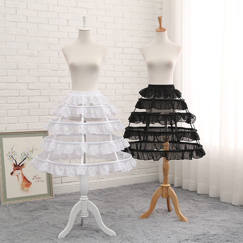 Skirt-supported Fish Bones Violent Flower Marry Long Summer Lolita Adjustable Lace Hollow Comic Exhibition