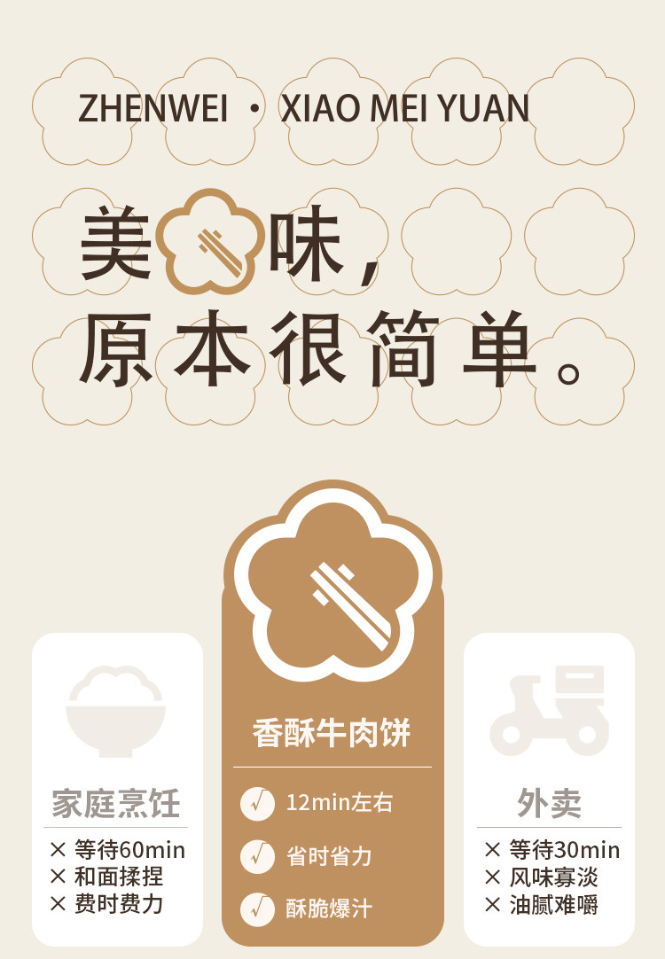 盒马生鲜供应商 珍味小梅园 香酥牛肉饼500gx4袋 券后54.9元包邮 值值值-买手聚集的地方