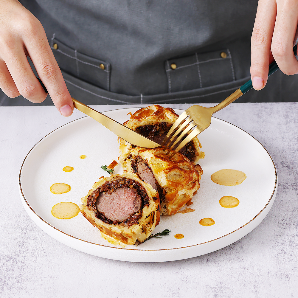 盒马生鲜供应商 珍味小梅园 惠灵顿牛排堡 270g*5块 聚划算天猫优惠券折后￥159包邮（￥239-80）