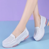 Кушон, униформа медсестры, дышащая нескользящая обувь, дезодорированные комфортные летние белые туфли, мягкая подошва, против усталых ног