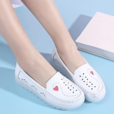 Униформа медсестры, летняя высокая белая обувь на платформе, комфортные дезодорированные рабочие туфли, мягкая подошва, против усталых ног