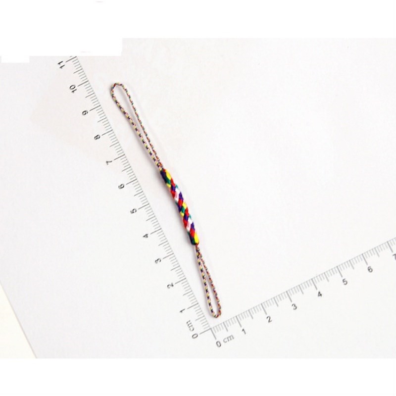 Chinese style mobile phone short lanyard wrist pendant pendant jewelry hand-woven rope chain key U disk hanging