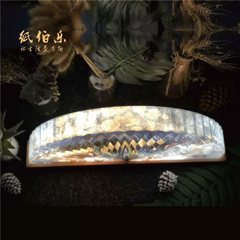 Night light, folding Chinese museum, custom-made, Birthday gift