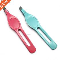 round style steel Eyebrow Tweezers for eyebrow extensions Ey