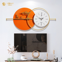 Modern minimalist Hanging Clock Living Room Light Lavish Decoration Fashion Nets Red Art Creative Hanging Wall Clock Silent Quartz Clock