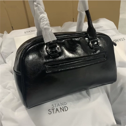 Бостонская сумка, барсетка, сумка на одно плечо, сумка подмышку, сумка через плечо, в корейском стиле, Южная Корея