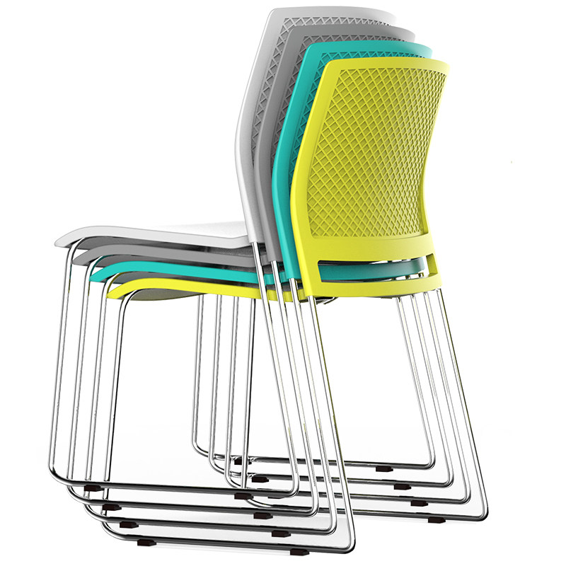 Stackable meeting chair Mahjong chair office chair simple meeting chair household backchair training chair chair