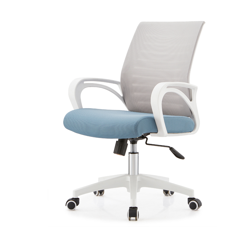 Staff office chair comfortable long-seat conference room bow chair primary and secondary school students with backrest computer home swivel chair