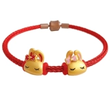 Кролик, браслет с одной бусиной с бусинами, аксессуар ручной работы, DIY