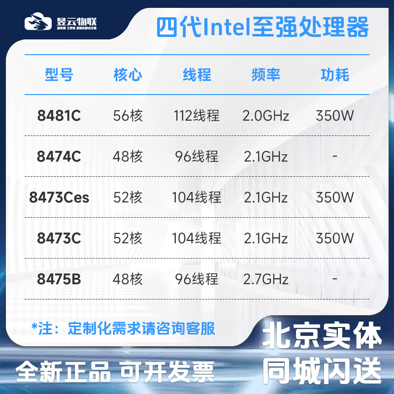 474 Cpu 第4代IntelXeonCPU 8481C 8474C 8473Ces 8473C 8475B 可定製整機