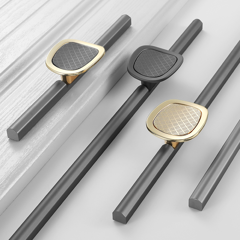 Nordic light luxury lengthened cabinet door wardrobe handle modern simple high-end European-style long strip overall cabinet drawer cabinet handle