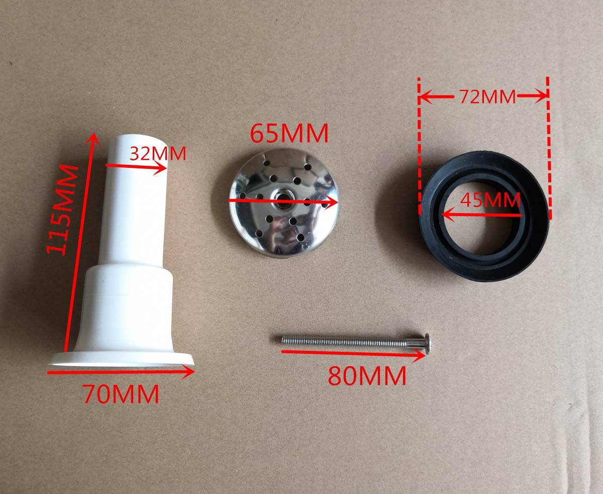 Small Defector Drain Pipe S Type Syphon Water Trap Drain Water Outlet Joints Wall Drainage Fittings Stainless Steel Head-Taobao