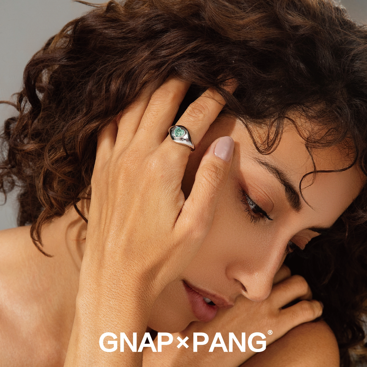 1 carat love moissanite hip hop men's tail ring