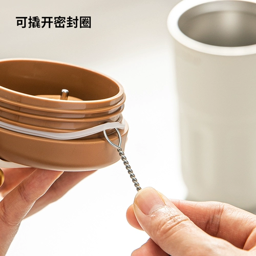 Щетка для чашки Frost Mountain, бытовая щетка из конского волоса, без мертвого угла, длинная ручка, щетка для чистки крышки чашки, инструмент для чистки чашки с канавкой и зазором