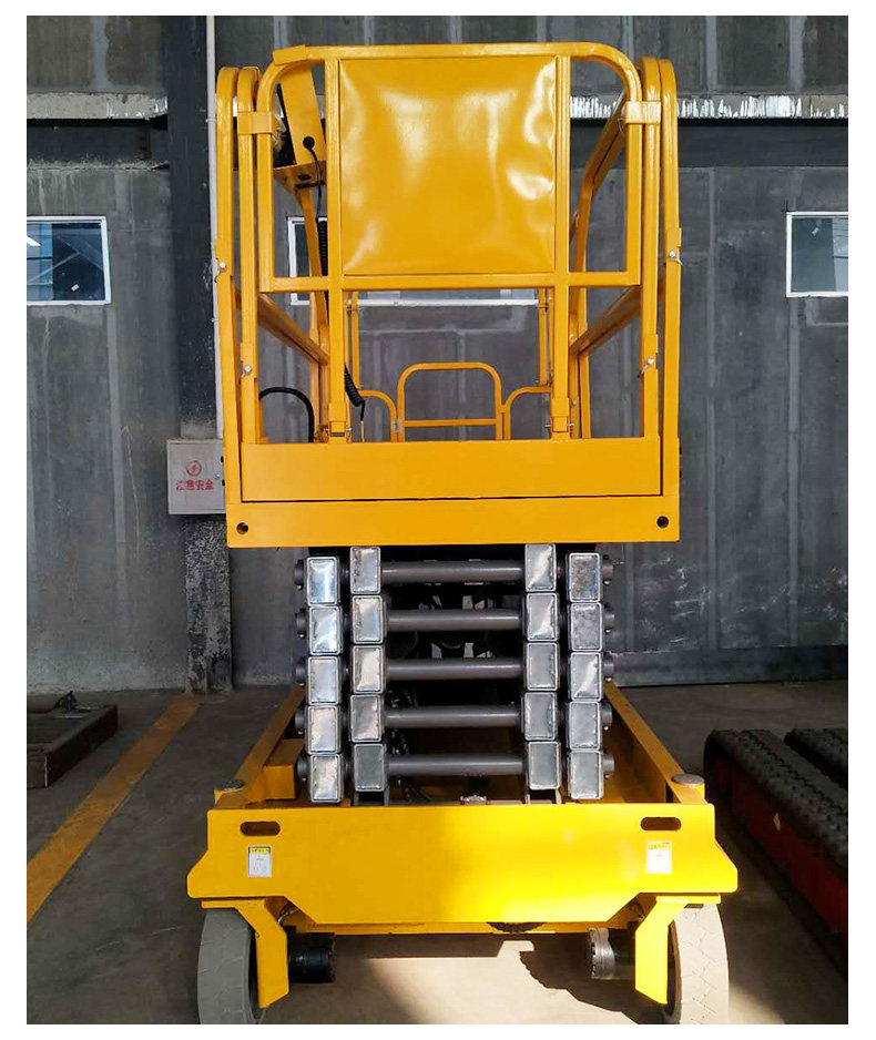 Fully Self-Propelled Scissor Lift Small Electric Adjustable Platform Movable Electric Hydraulic Aerial Work Vehicle