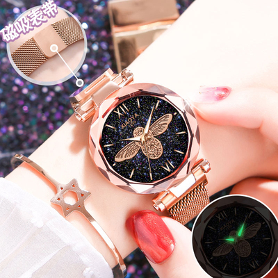 【抖音爆款】潮流夜光星空石英表