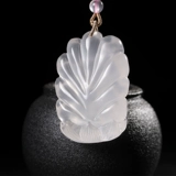 Оригинальный молочный белый камень Тянто натуральный хрустальный хриплый лиса