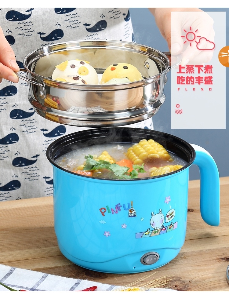 Electric cup boiling water noodles 304 stainless steel electric cooking cup small fan portable portable electric stew cup dormitory pot student pot