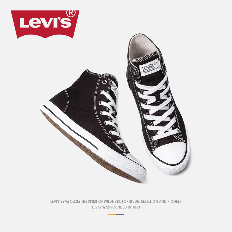 Levis 李维斯 情侣款帆布鞋 双重优惠折后￥129包邮 低帮、高帮34~45码多色可选