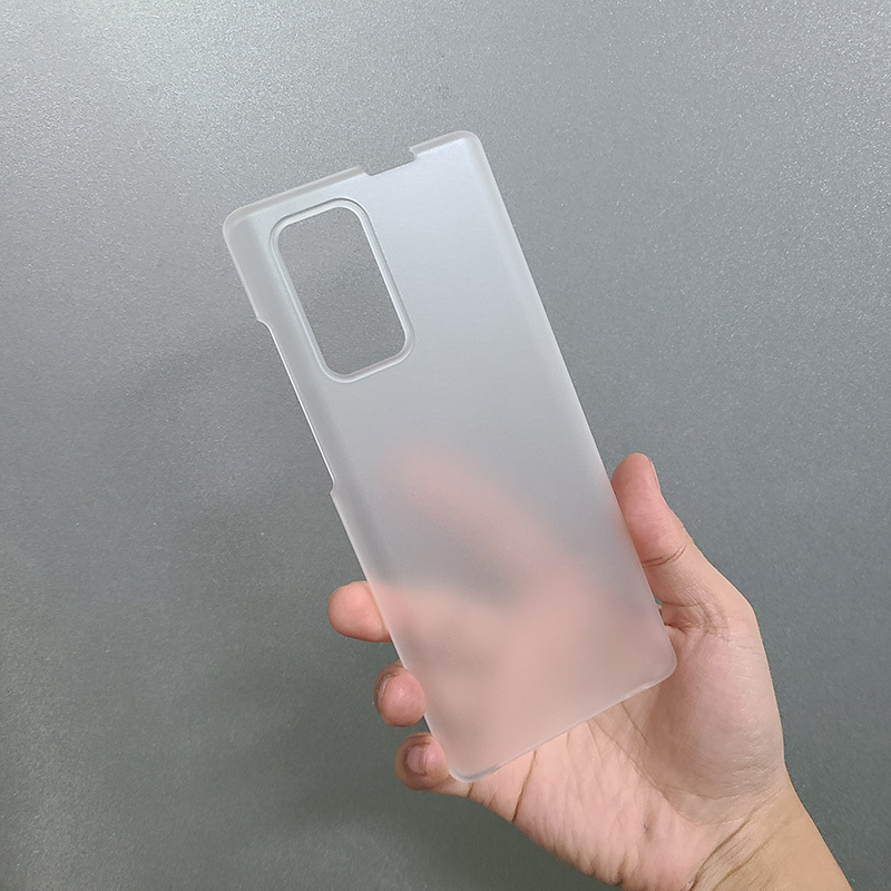 Suitable for Lg Wing 5g Rotating Phone Transparent Hard Case Lgwing Shell Phone Cover Anti-Scratch Dustproof Half-Pack