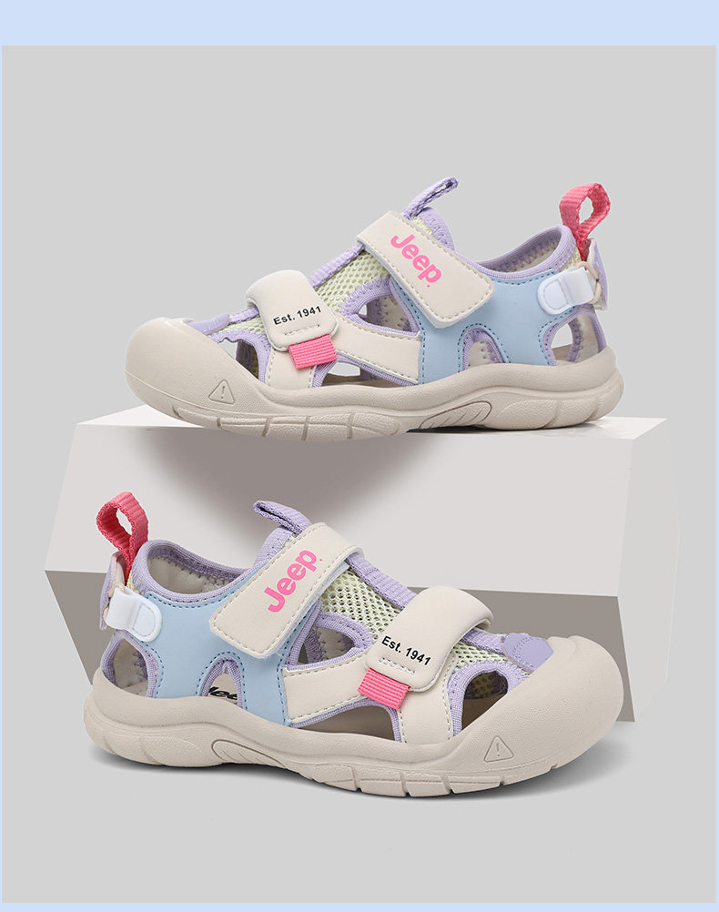 Jeep Children's Closed-Toe Sandals for Boys, Summer Water Shoes, 2026 New Model, Suxi Shoes for Girls, Non-Slip Beach Shoes — 21