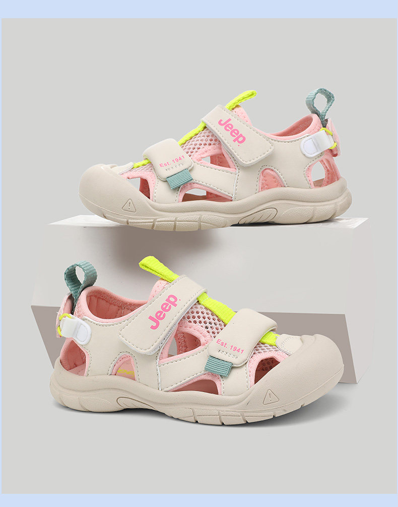 Jeep Children's Closed-Toe Sandals for Boys, Summer Water Shoes, 2026 New Model, Suxi Shoes for Girls, Non-Slip Beach Shoes — 30