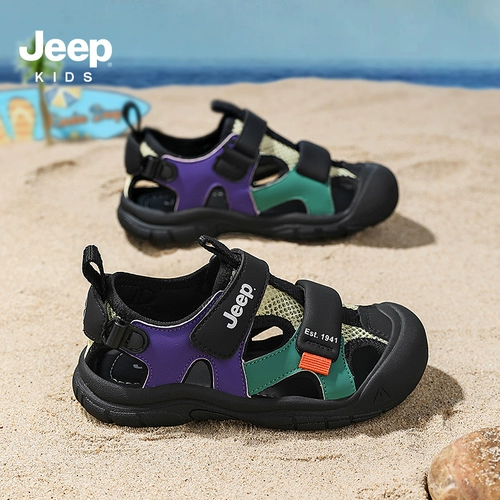 Jeep, детская сумка, сандалии для мальчиков, туфли, нескользящая пляжная обувь