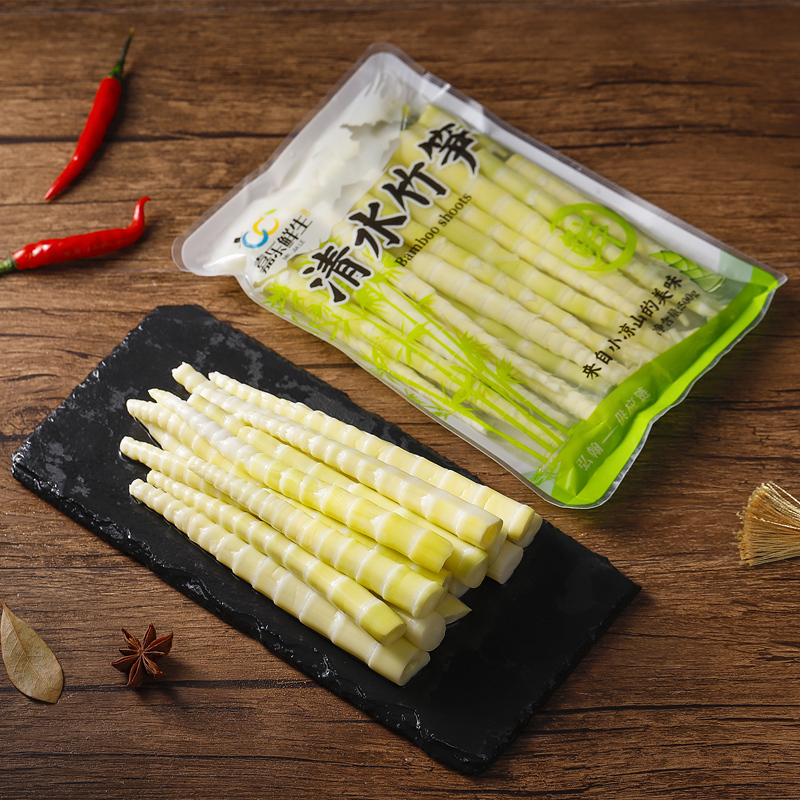 Jiale Fresh Sichuan Alpine Wild Fresh Bamboo Shoots Crisp and Tender Small Shoots Tips Green Shoots Hot Pot Bamboo Slices Skewers Fragrant Ingredients