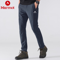 Marmot Jacket Pants for Men and Women 2024 Spring Warm and Velvet Thickened Pants Outdoor Sports Hiking and Mountaineering Pants