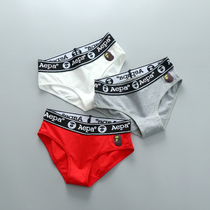 3 Lady Triangle Briefs Les Handsome T Pure Cotton Wide Side Big Code Sports Breathable Underpants Antibacterial Crotch Student Tide