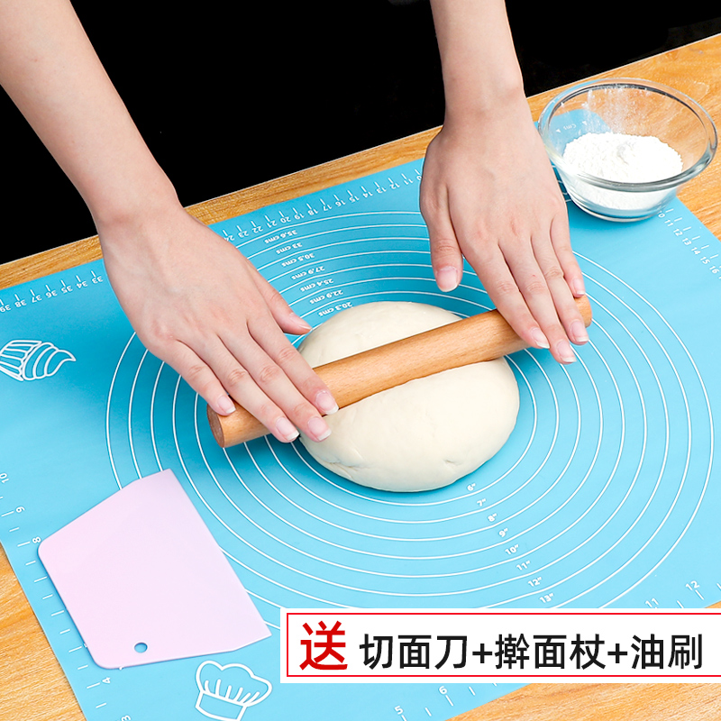 Silicone pad kneading pad panel household and panel thickening and increasing food-grade plastic chopping board defending surface pad and panel