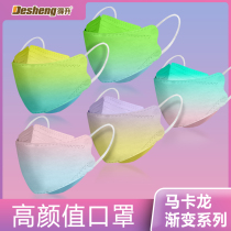 Gradient mask female winter kf3D stereo n95 Korean net red 94 cute goddess fashion color kn95