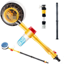Automatic rotating car wash brush wiping car mop long handle brush with water wash brush water gun Home car wash suit