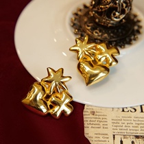 Lombardy vintage French 80s big brand Lacroix marking heavy industry big size classic ear clip