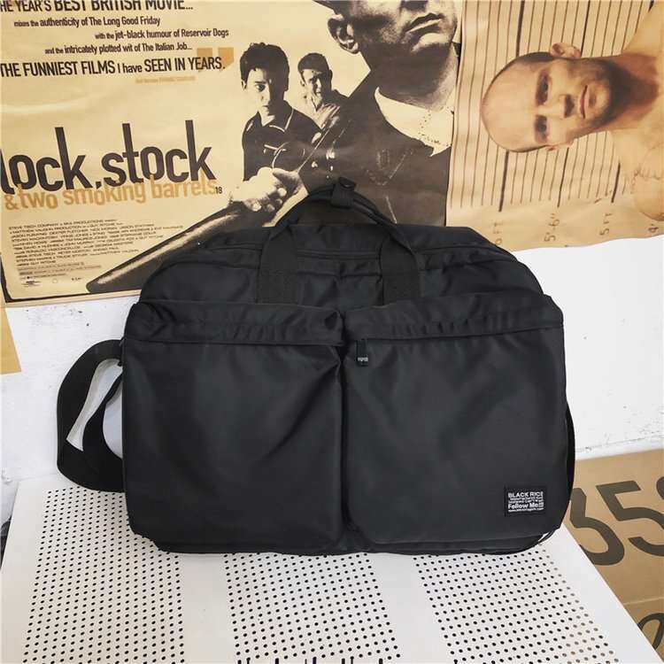 Business simple shoulder bag men's Earth Hand bag office briefcase canvas computer bag business bag Oxford cloth conference bag