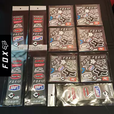 Greenway Off-Road FOX Sticker 100 percent Mountaineering Car Sticker Waterproof Sticker Off-Road Motorcycle Sticker 100% Downhill