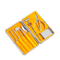 Crab eight-piece household crab-eating tool set hairy crab special pliers crab scissors stainless steel crab peeling artifact