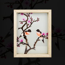 Shu embroidery hand embroidery double-sided embroidery ornaments creative home living room decoration gift handicraft gifts elders