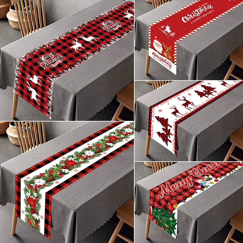 Christmas Table Runner party Decoration for Home tablecloth