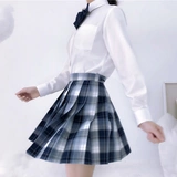 Оригинальная студенческая юбка в складку, униформа